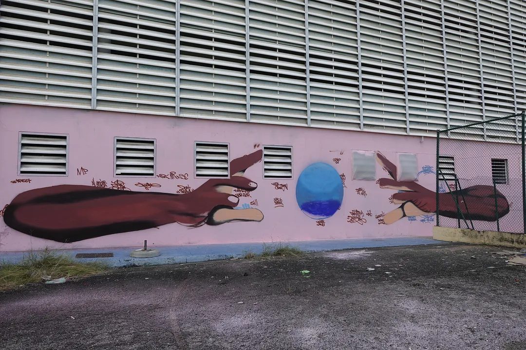 Fresque de Onine, ARTMADA #2, Rue du Commerce, Pointe Simon