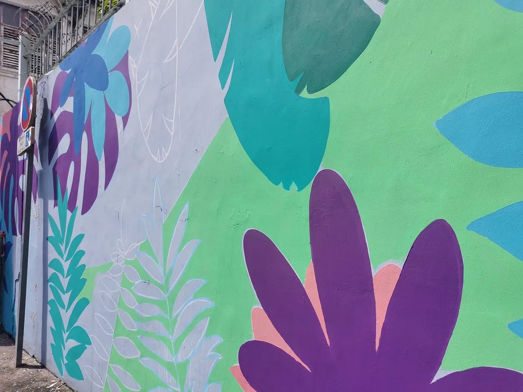 Fresque de Zében, ARTMADA #2, 38 rue René Achéen (Fourneau économique)