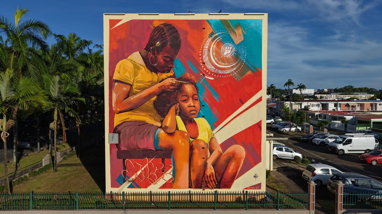 Fresque de Magiic, ARTMADA #1, Rue du Professeur Jude Turiaf, cité Dillon