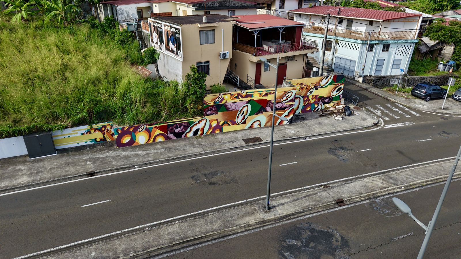 Fresque de Oshea, ARTMADA #1, Avenue Maurice Bishop