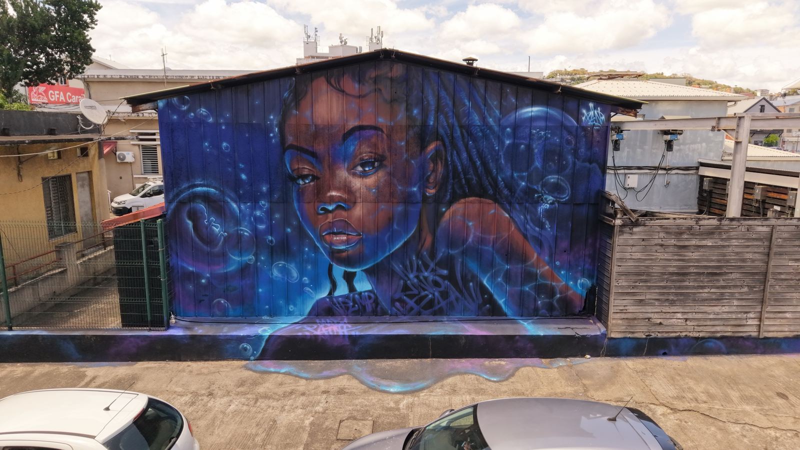 Fresque de Xän, ARTMADA #2, Secteur Mairie